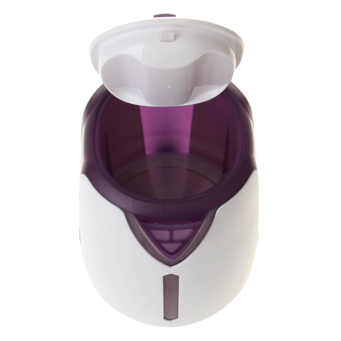 Чайник электрический LIRA LR 0103 purp, 2200 Вт, 1.7 л, белый-фиолетовый