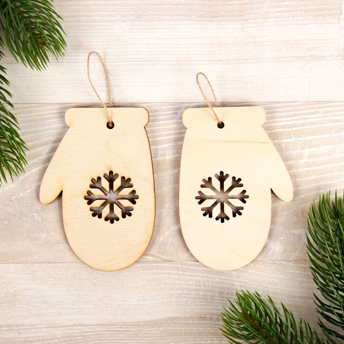 Подвеска "Варежка" набор 2 шт.