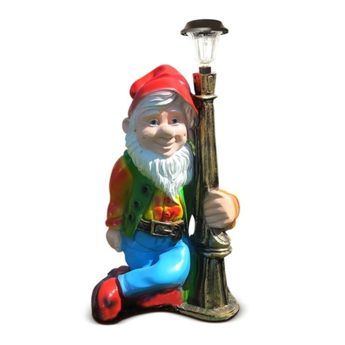 Светильник садовый "Гном с фонарем"
