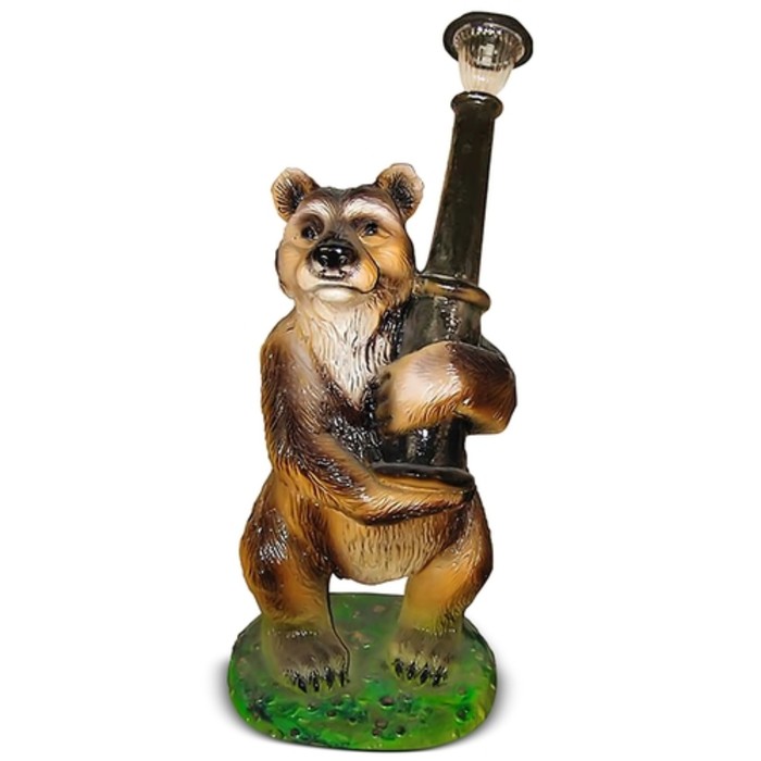 Светильник садовый "Медведь с фонарем"