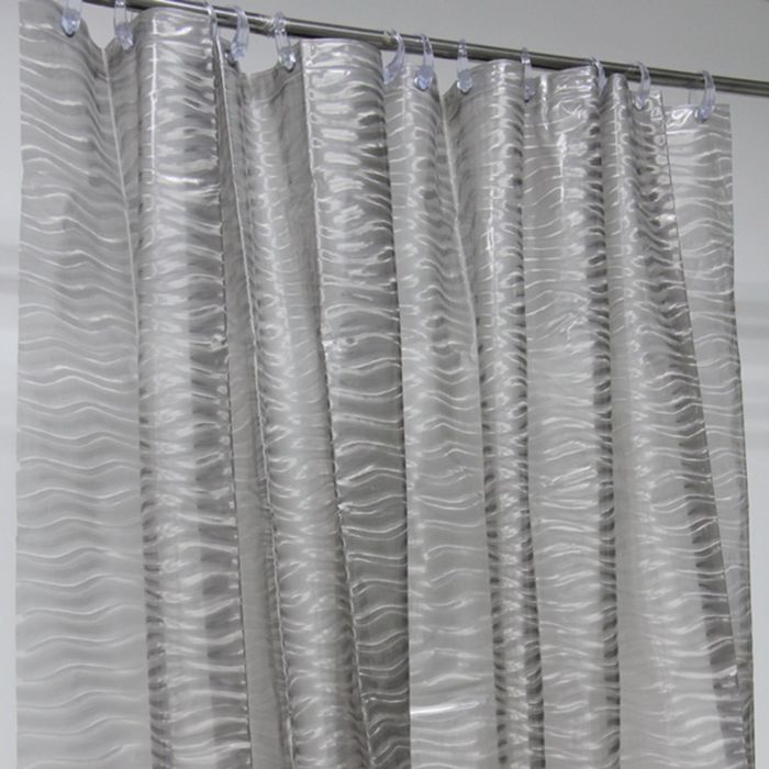 Штора для ванной 180х200 см, La Vita 3D, A028-2007 графит