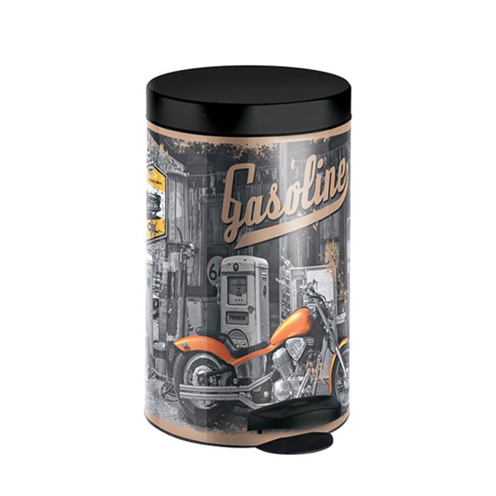 Ведро мусорное с педалью "Байк", 14 л