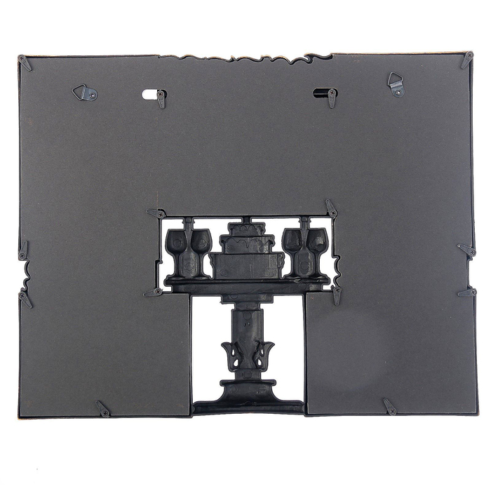 Фоторамка пластик на 5 фото 10х15 см, 9х13 см "Торжество" тёмное золото 28,5х36 см