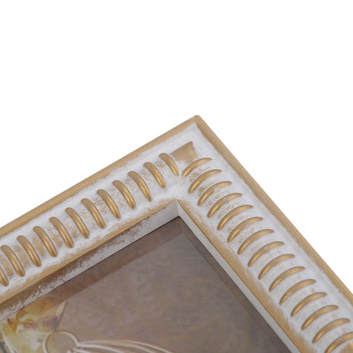 Фоторамка на 3 фото 10х10, 10х15 см "Семейная" белая с золотом 39х18 см