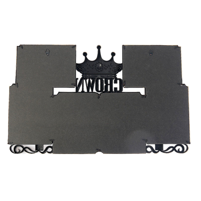 Фоторамка пластик на 6 фото 10х15 см "Корона" тёмное золото 34х56 см