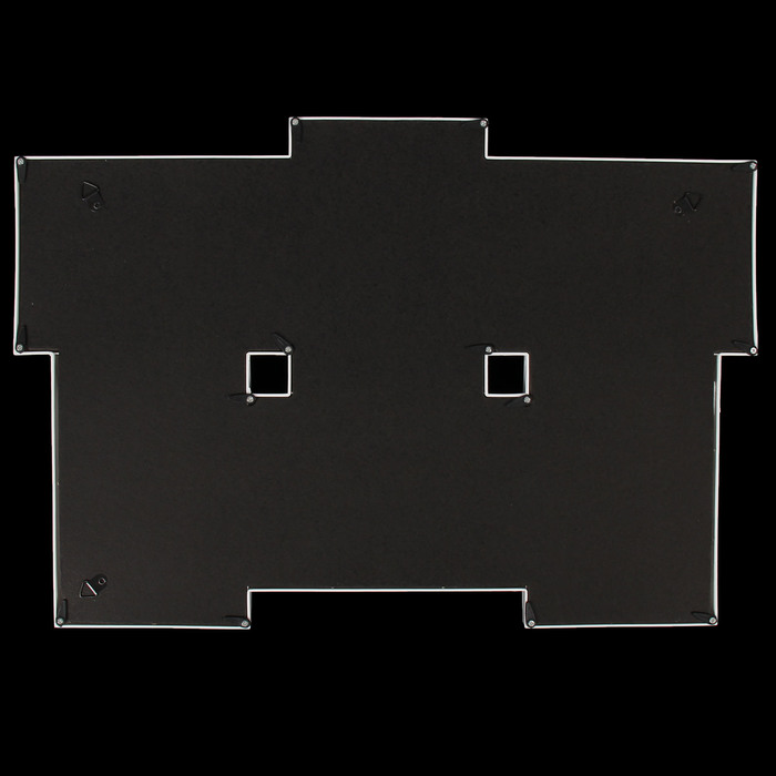 Фоторамка пластик на 6 фото 10х15 см "Выгнутая" белая 32х47,5 см