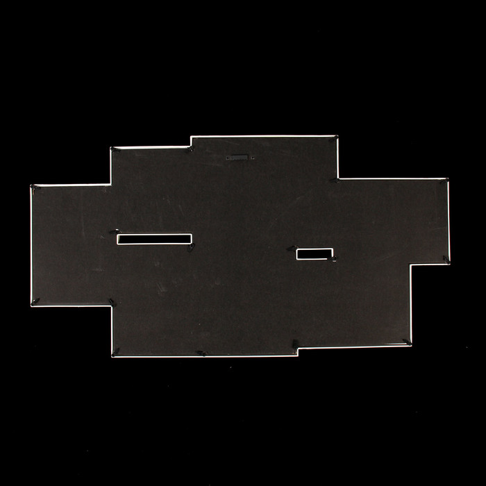 Фоторамка пластик на 7 фото 10х10, 10х15, 15х20 см "Мода" бежевая 32,5х62,5 см