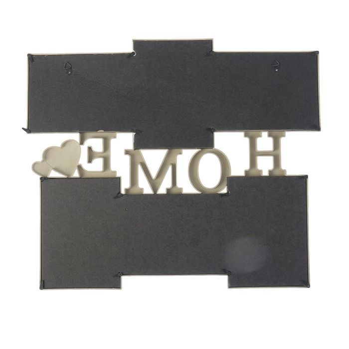 Фоторамка пластик на 6 фото 10х15 см "Любимый дом" бежевая 40х46 см