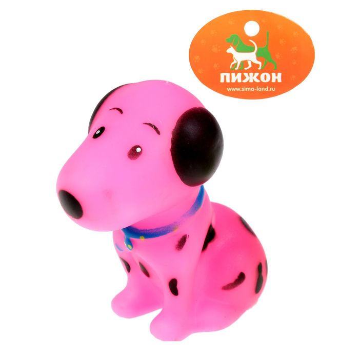 Игрушка пищащая "Щенок", 8,5 см, микс цветов