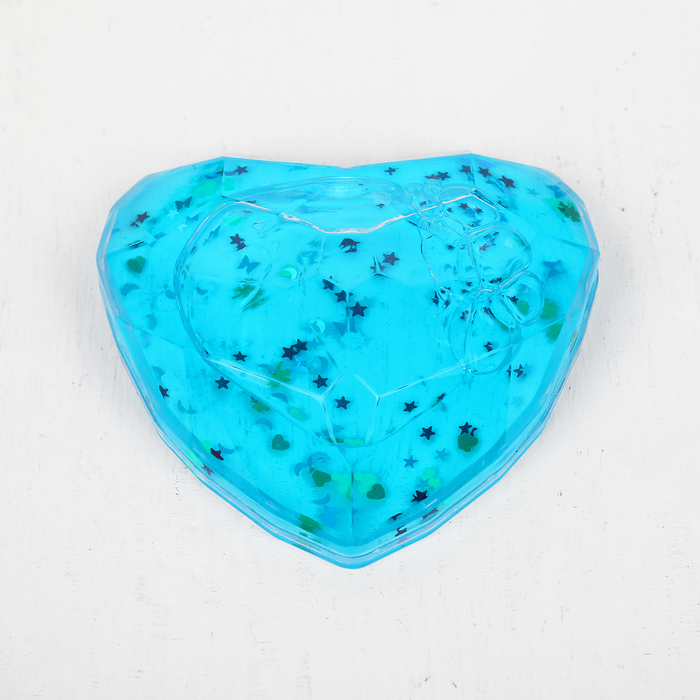 Лизун "Сердечко" твердый, цвета МИКС