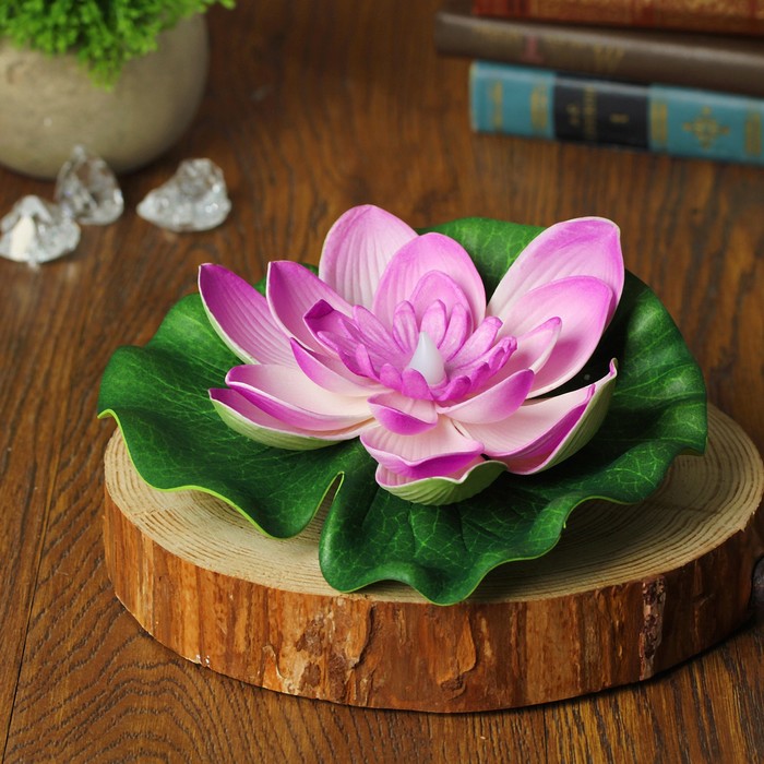 Декор световой "Цветок" с датчиком прикосновения с водой, цвета МИКС