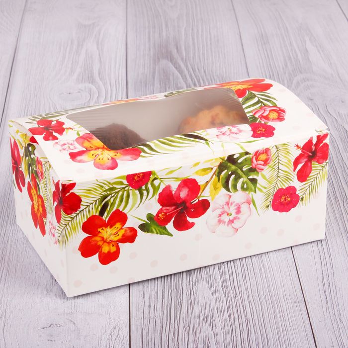 Коробка для кондитерских изделий "Прекрасного настроения!" 18х7,5х10см