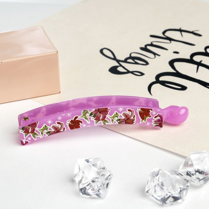 Банан для волос "Рассвет" 10 см лилии,микс