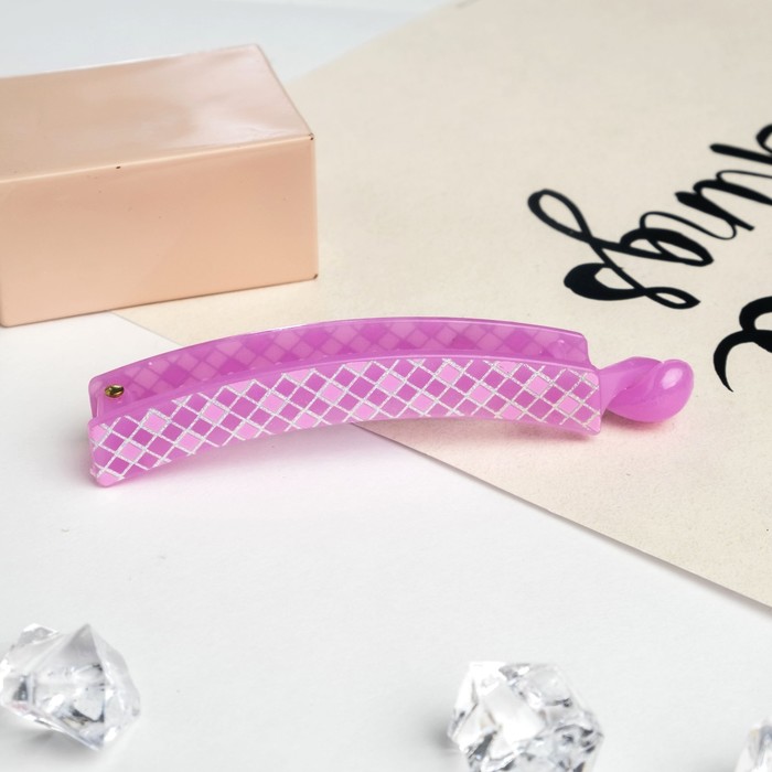 Банан для волос "Рассвет" 10 см клетка,микс