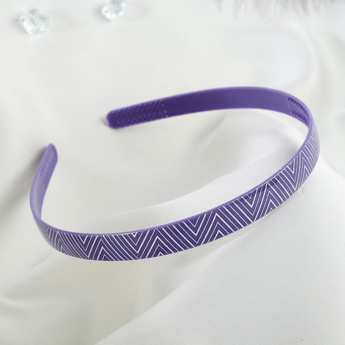 Ободок для волос "Мистери" 1,2 см, голографический узор, микс