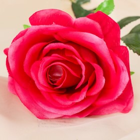 Цветы искусственные "Роза Глория" 9*60 см, малиновая от Сима-ленд