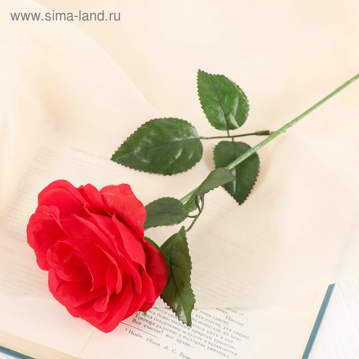 Цветы искусственные Роза Глория 9х60 см, красный цветы искусственные гвоздички 8х67 см красный