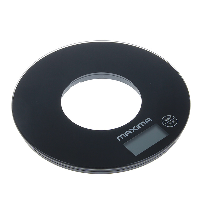 Весы кухонные MAXIMA MS-067, электронные, 5 кг, черный