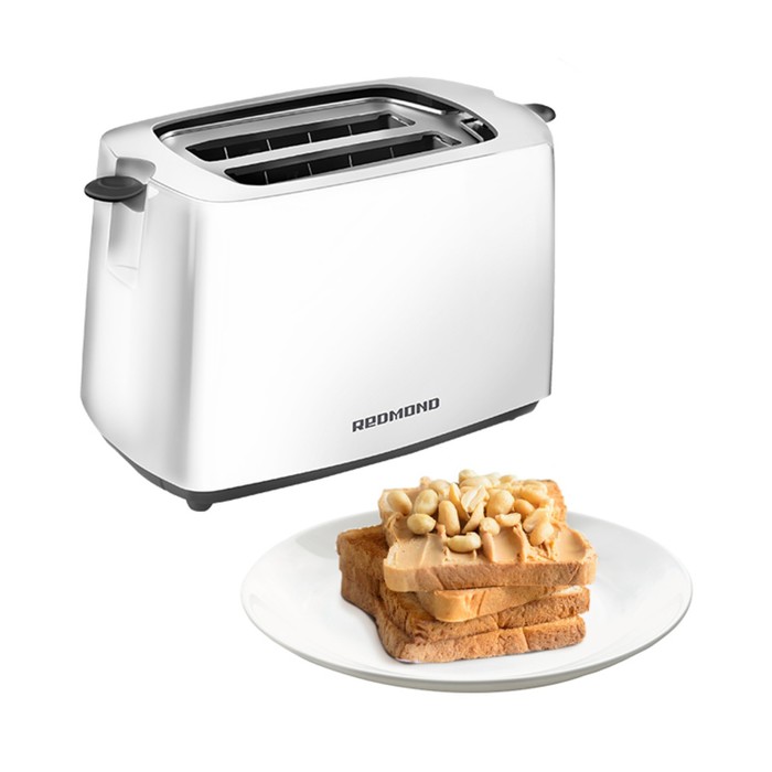 Тостер REDMOND RT-405, 700 Вт, регулировка обжарки, серый