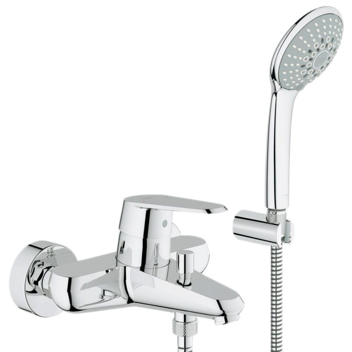 Смеситель для ванны GROHE Eurodisc Cosmopolitan, с душевым гарнитуром Euphoria