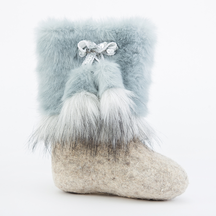 Валенки (унты) детские арт. 200МУ-523 (серый) (р. 25) (17 см)