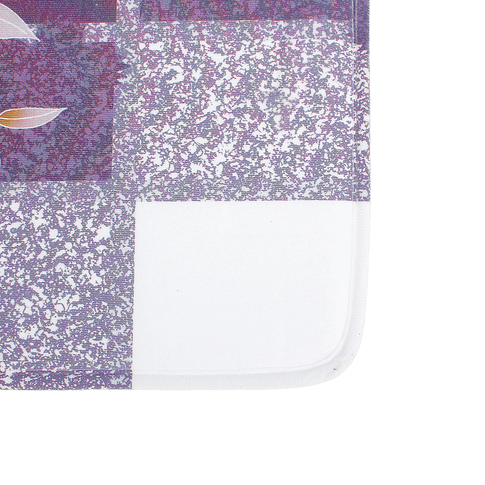 Коврик для ванной "Цветы на клетке"