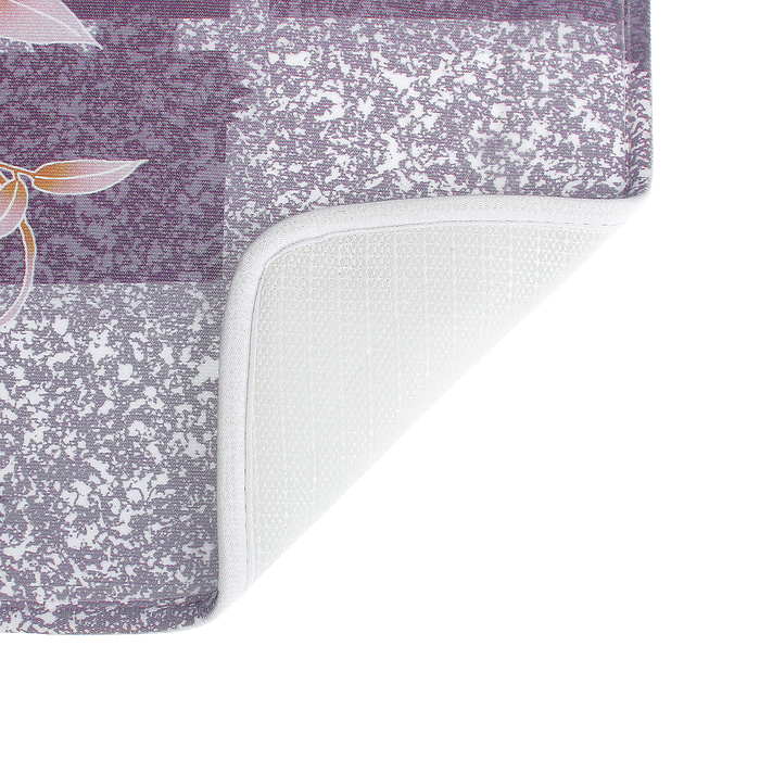 Коврик для ванной "Цветы на клетке"