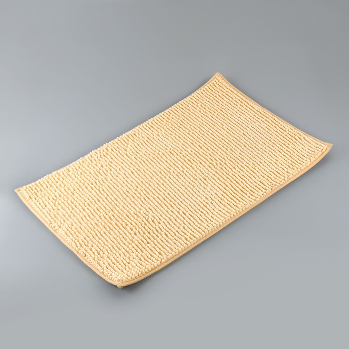 Набор ковриков для ванной и туалета "Букли" 2 шт, 80x50, 50x40 см, бежевый