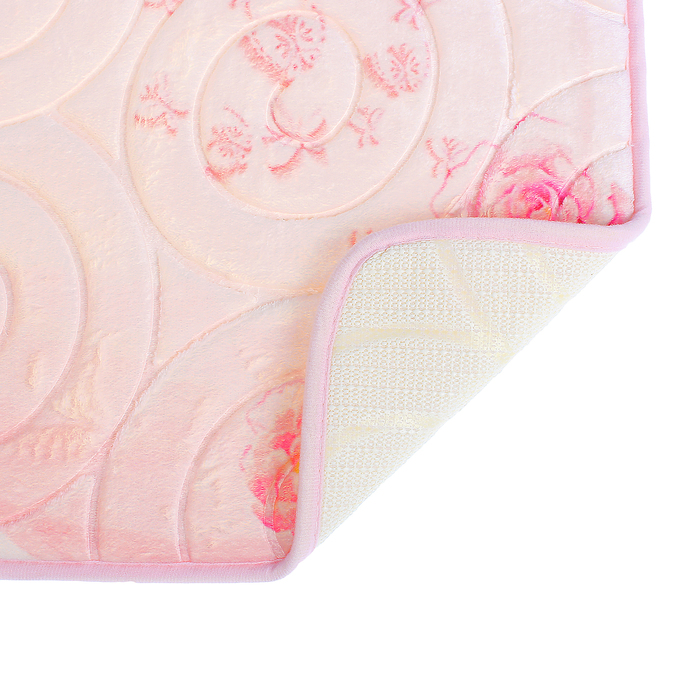 Коврик для ванной "Роза на белом"