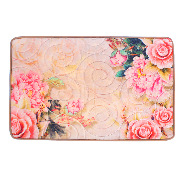 Коврик для ванной &quot;Цветы на камнях&quot;