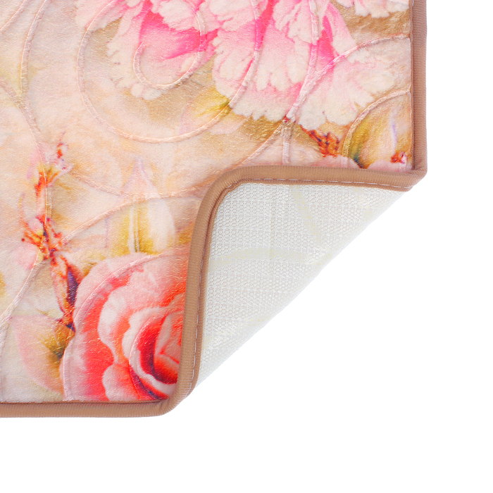 Коврик для ванной "Цветы на камнях"