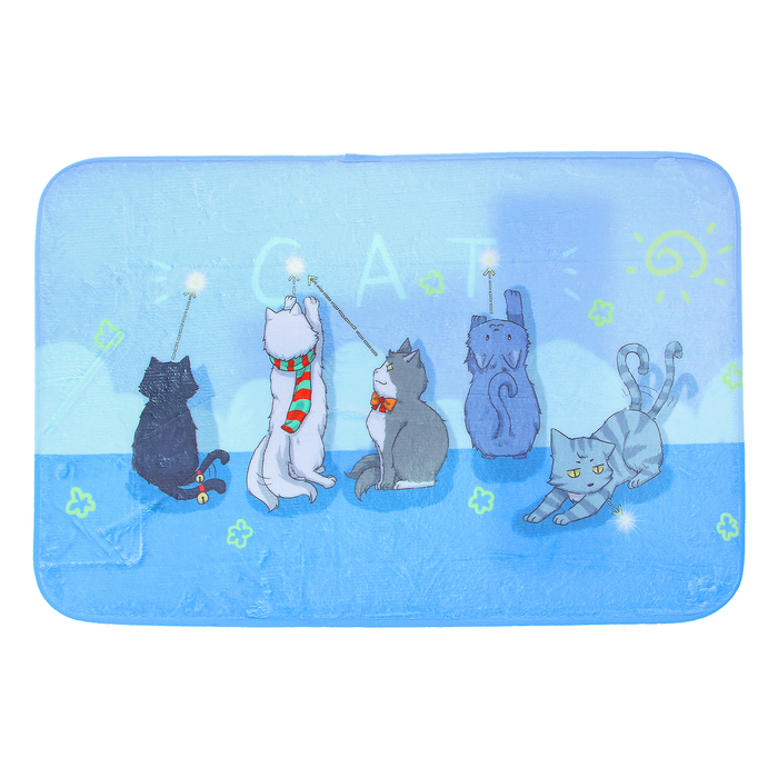 Коврик для ванной "Кошачье счастье"