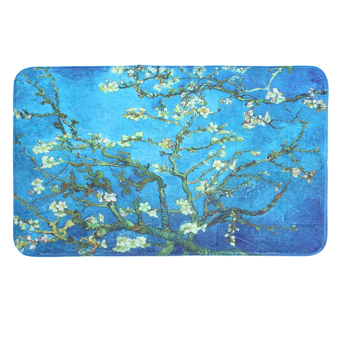 Коврик для ванной "Цветущие ветки миндаля"