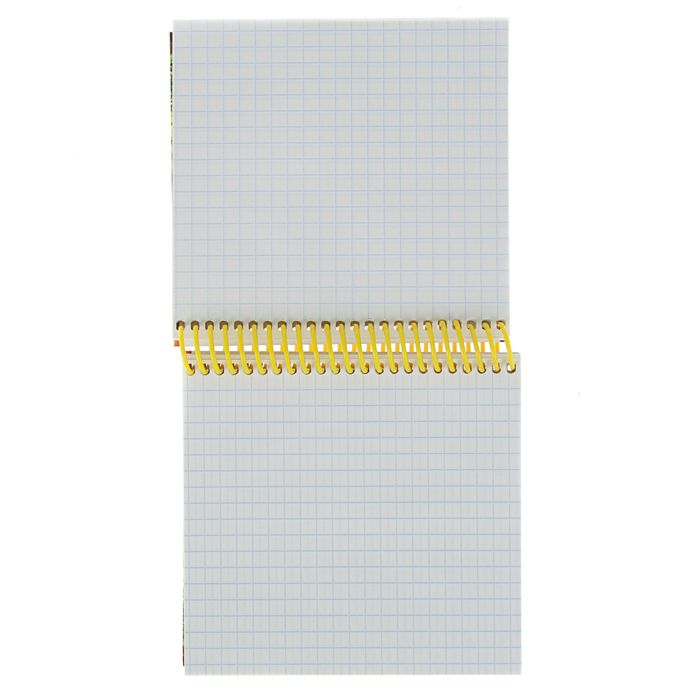 Записная книжка твердая обложка А6, 128 листов на гребне "Новогодняя звезда", матовая ламинация