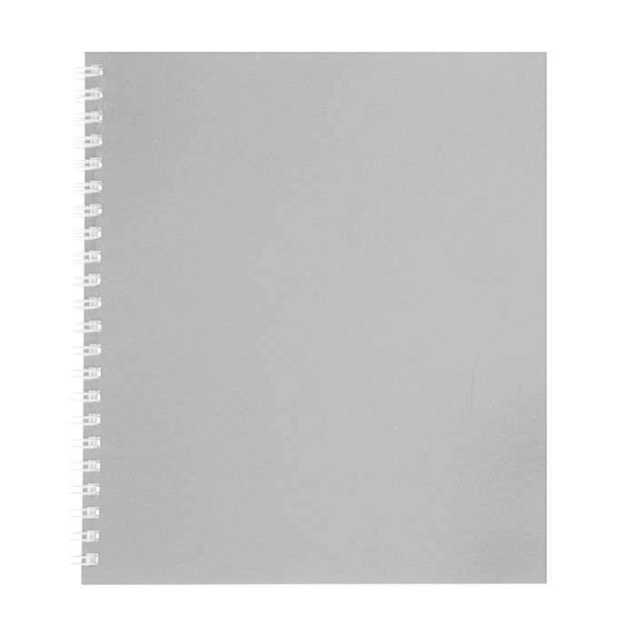 Тетрадь 80 листов клетка на гребне "Серебро", дизайнерский картон