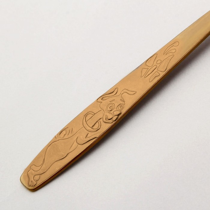 Набор вилок столовых 15 см "Шалун", 3 шт, анодированные, толщина 2 мм, цвет золотой