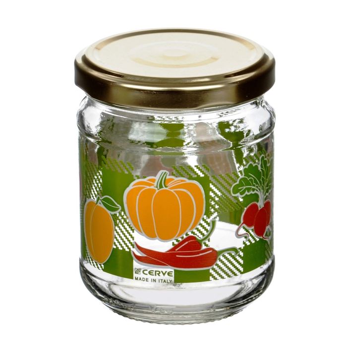 Банка с металлической крышкой "Овощи", 100 мл