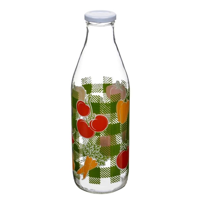 Бутылка с крышкой "Овощи", 1 л