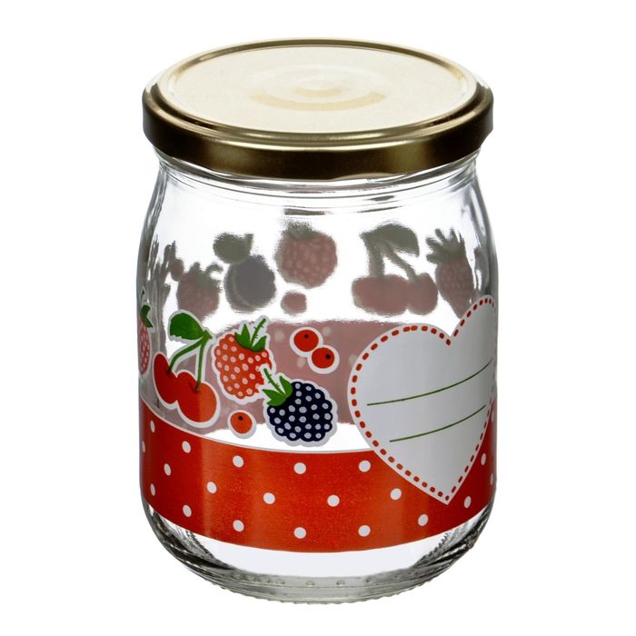 Банка с металлической крышкой "Дафна", 500 мл