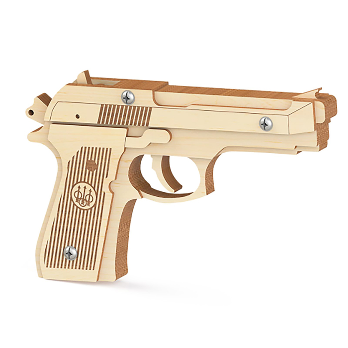 Пистолет Резинкострел "Беретта", стреляет резинками (15 шт.)