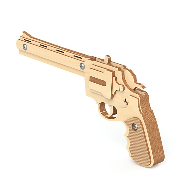 Пистолет Резинкострел "Револьвер", стреляет резинками (15 шт.)