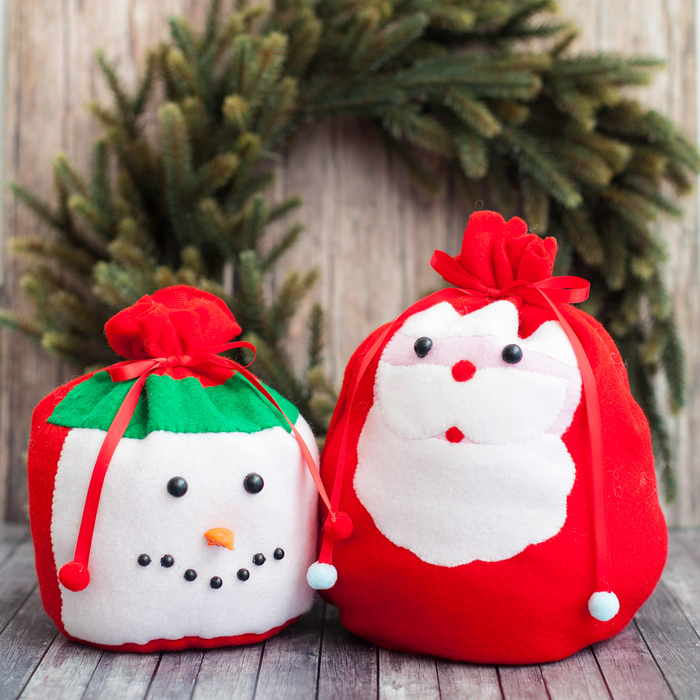 Мешки для подарков, набор для шитья, 16,3 × 10,7 × 4,5 см