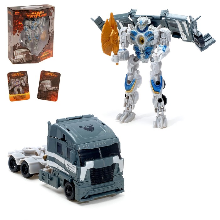 Робот-трансформер «Автобот», БОНУС — карточки робота