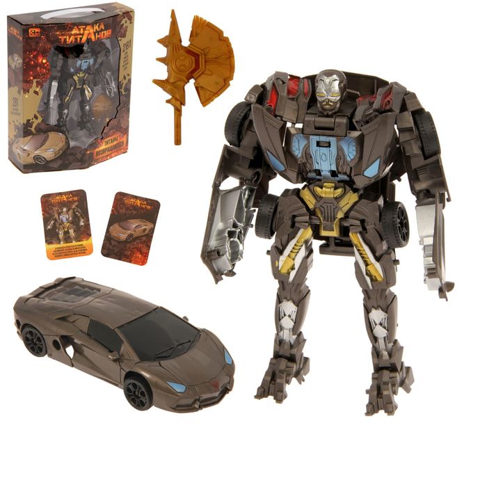 Робот-трансформер «Автобот», БОНУС — карточки робота