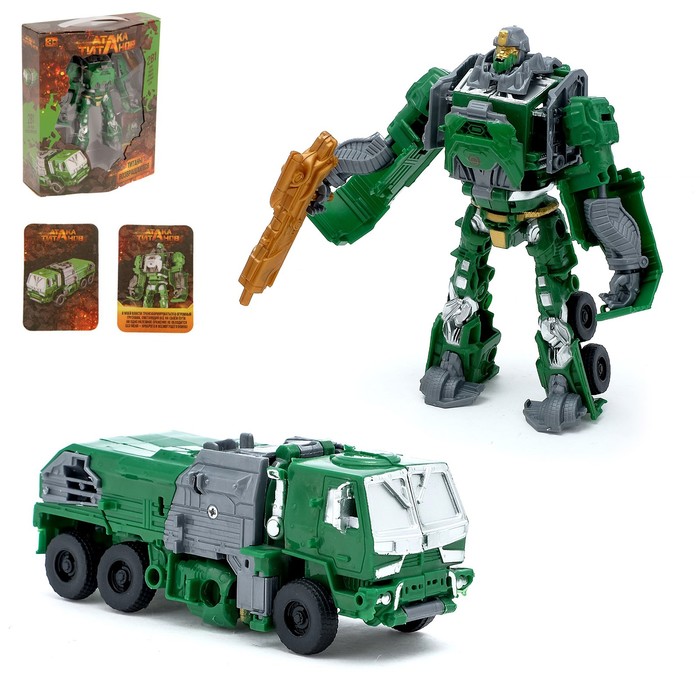 Робот-трансформер «Автобот», БОНУС — карточки робота