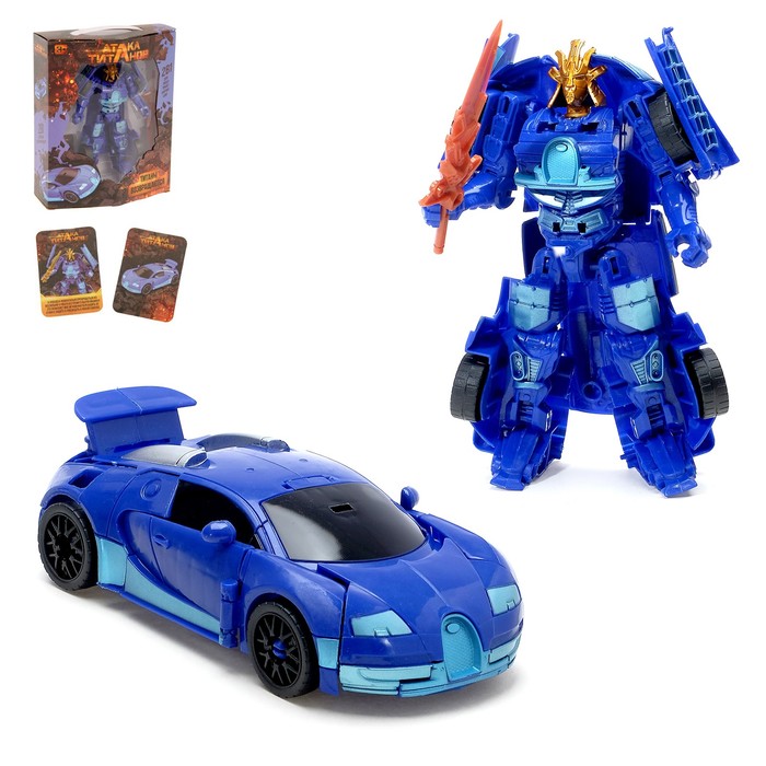 Робот-трансформер «Автобот», БОНУС — карточки робота