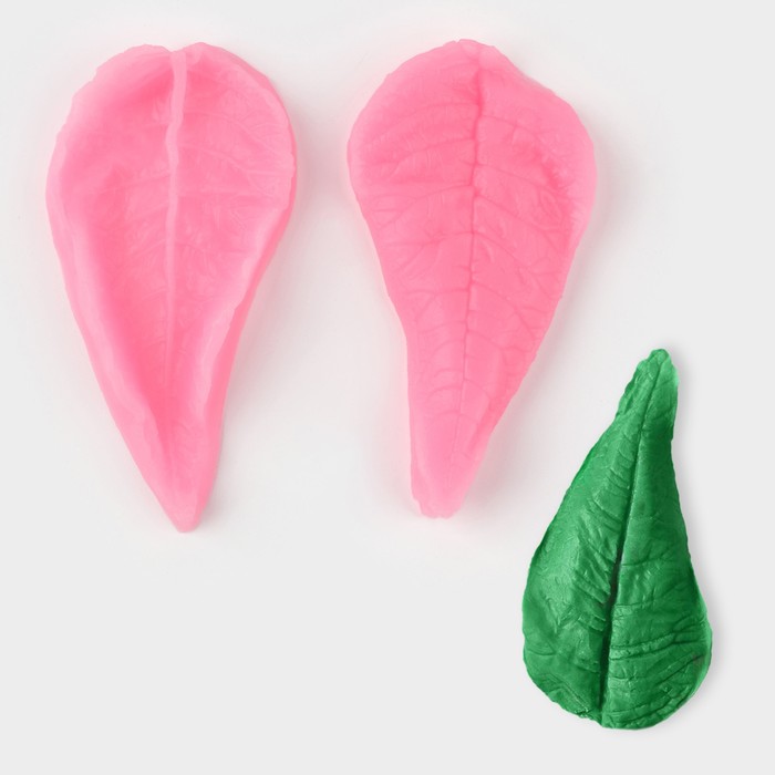 Молд 8х4х2 см "Лист длинный"