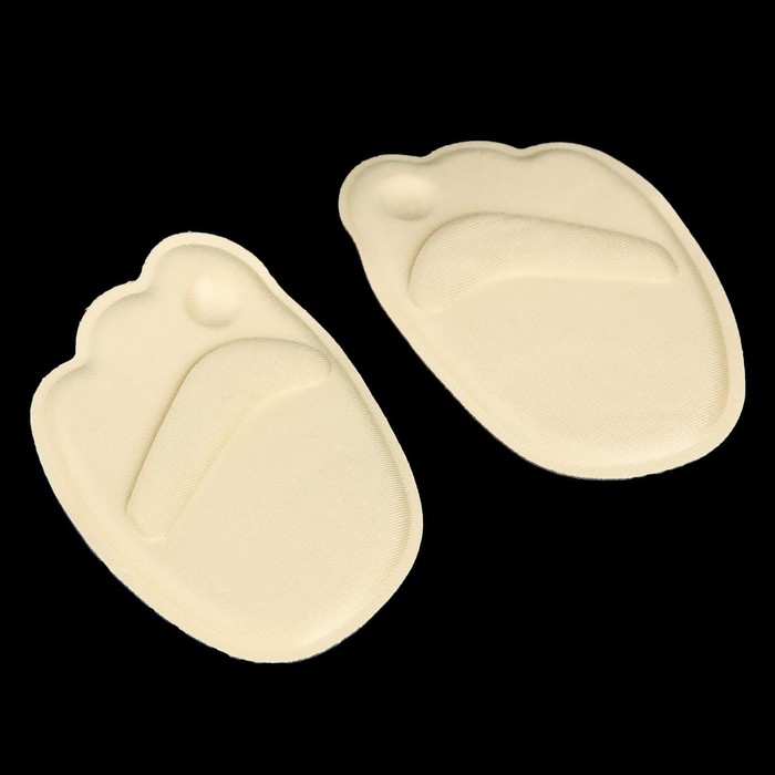 Полустельки для обуви, пара, 9 х 6,7см, цвет бежево-чёрный