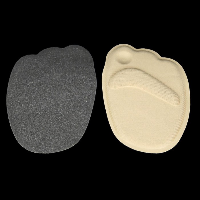 Полустельки для обуви, пара, 9 х 6,7см, цвет бежево-чёрный