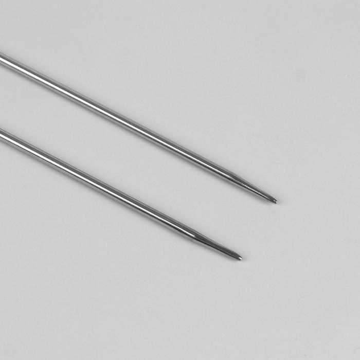 Спицы для вязания, прямые, d=2мм, 35см, 2шт